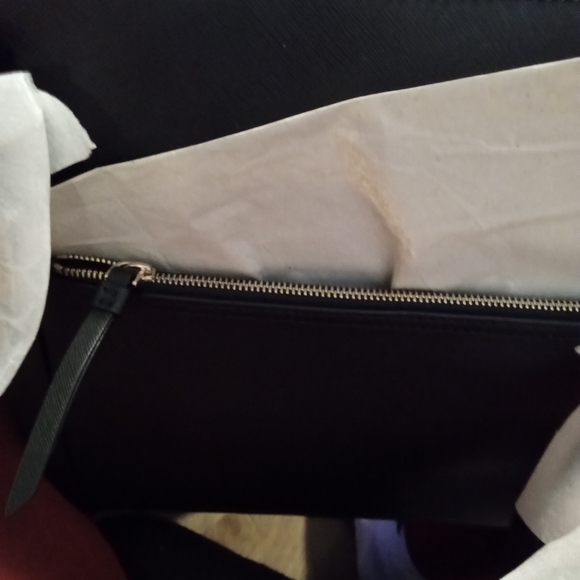 NWT KATE SPADE GORGEOUS BLACK XTRA LARGE TOTE WITH LONG STRAP - Picture 6 of 9